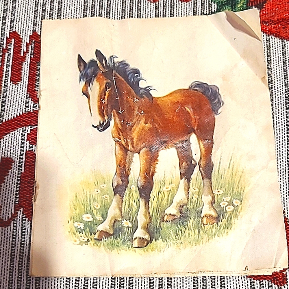 A LITTLE GOLDEN BOOK, ANIMALS, Textile Pages, Antiquarian